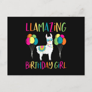 Cartão Postal Festa de Llama Alpaca