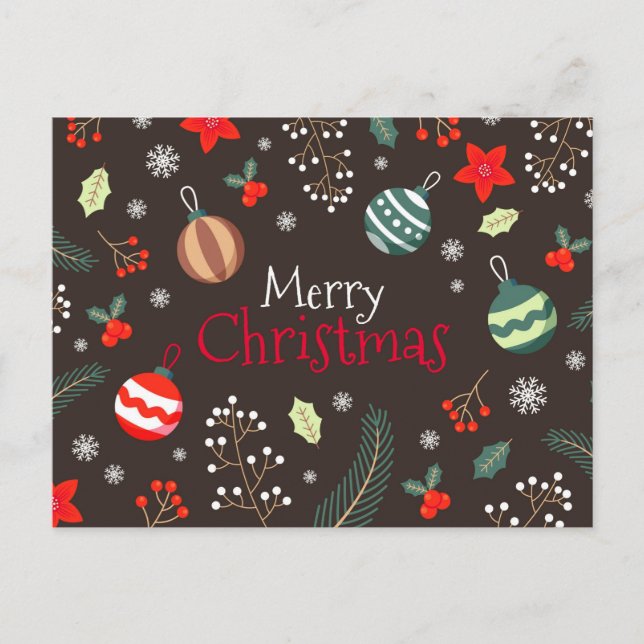 Cartão Postal Festa de Natal (Frente)