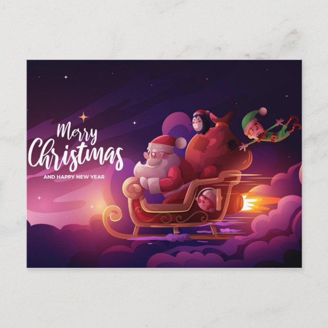 Cartão Postal Festa de Natal (Frente)