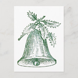 Cartão Postal Festa de Natal com Holly