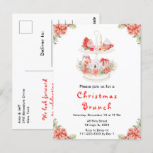 Festa de Natal Feriado - Tea Party Red