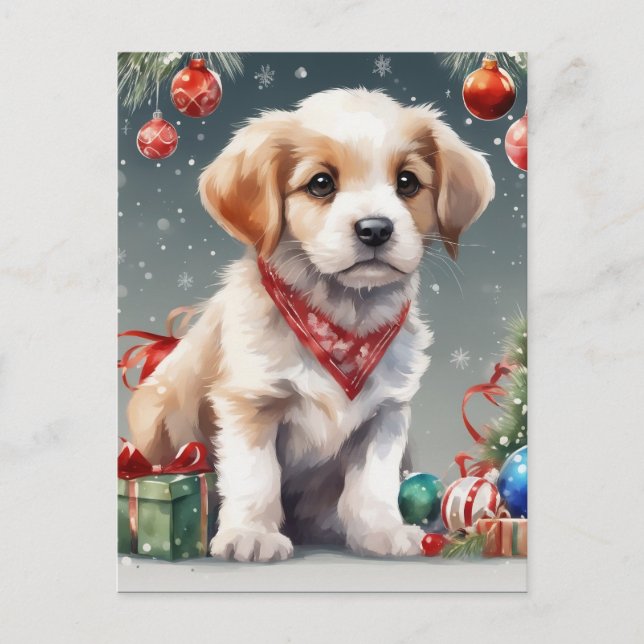 Cartão Postal Festa de Natal, Vazio de Natal (Frente)