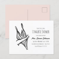 Festa de Solteira Elegante Lingerie Chá de Noiva