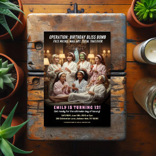 Cartão Postal Festa de Spa Operação Aniversário Feliz 