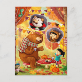 Cartão Postal Festa de Tea de Halloween