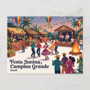 Cartão Postal Festa Junina Campina Grande Brasil
