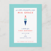 Festa Virtual de Aniversário de Crianças Sorvete A