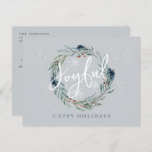 Festas Felizes de Fim de Ano Coroa de Inverno de N