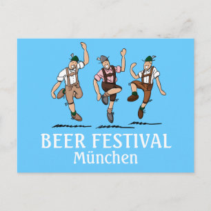 Cartão postal FESTIVAL DE CERVEJA München Dança Le
