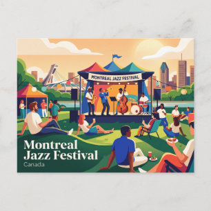 Cartão Postal Festival de Jazz de Montreal Canadá