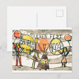 Cartão Postal Festival de Lanternas Bauhaus Paul Klee