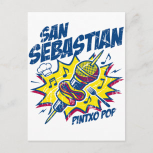 Cartão Postal Festival de Música Pop Pintxo de San Sebastian