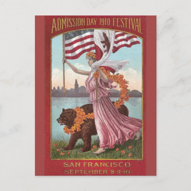 Cartão Postal Festival de São Francisco 1910 (Frente)