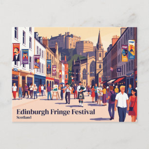 Cartão Postal Festival Fringe de Edimburgo Escócia