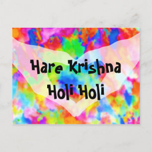 Cartão Postal Festival HOLI de Cores + suas ideias