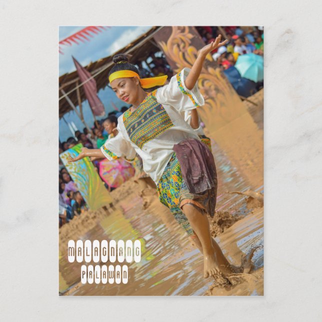 Cartão Postal Festival Malagnang em Palawan (Frente)