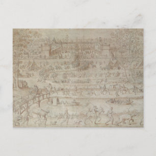 Cartão Postal Festival no Chateau d'Anet