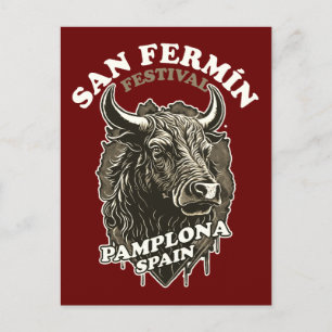 Cartão Postal Festival San Fermin - Corrida Dos Touros