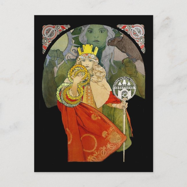 Cartão Postal Festival Sokol (Falcão) 1912 (Frente)