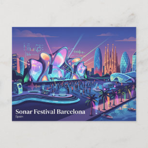 Cartão Postal Festival Sonar Barcelona Espanha