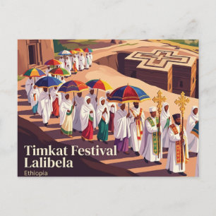 Cartão Postal Festival Timkat Lalibela Etiópia