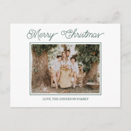 Cartão Postal Festive Merry And Bright Christmas