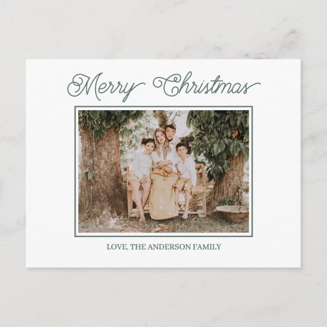 Cartão Postal Festive Merry And Bright Christmas  (Frente)