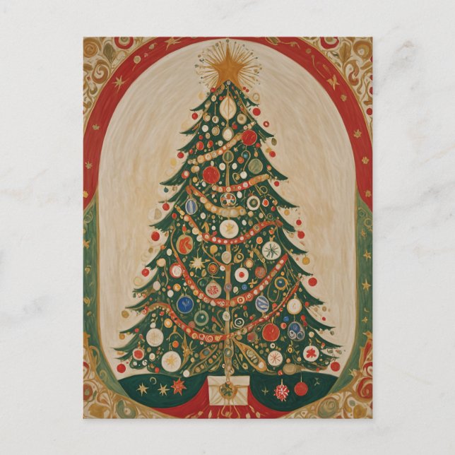 Cartão Postal Festivo Caleidoscópio (Frente)