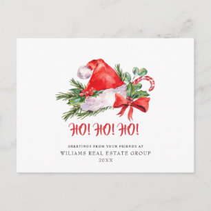 Cartão Postal Festivo Papai Noel Natal Saudação Feriado