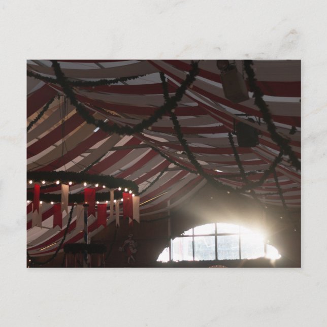 CARTÃO POSTAL FESTZELT HIMMEL HAAGER HERBSTFEST BEI ABENDSONNE (Frente)