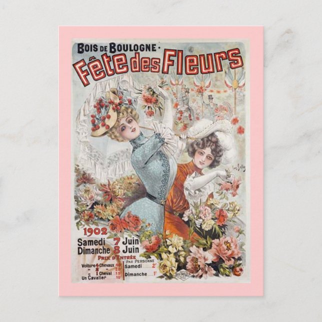 Cartão Postal Fete de Fleurs (Frente)
