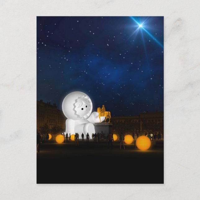 Cartão Postal Fête des Lumières - Les Anooki 2018 - Lyon (Frente)