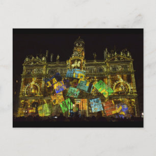Cartão Postal Fête des Lumières Lyon