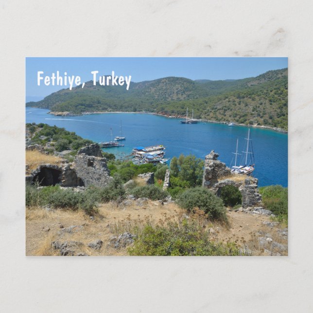 Cartão Postal Fethiye, Turquia (Frente)