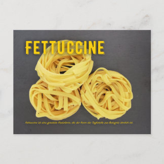 Cartão Postal Fettuccine Italienisches Restaurant Rezept zutat