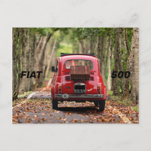 Cartão Postal Fiat 500 Carro