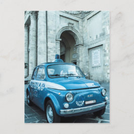 Cartão Postal Fiat 500 Carro de polícia em Itália
