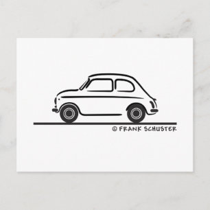 Cartão Postal Fiat 500 Cinquecento