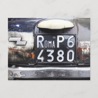 Cartão Postal Fiat Cinquecento