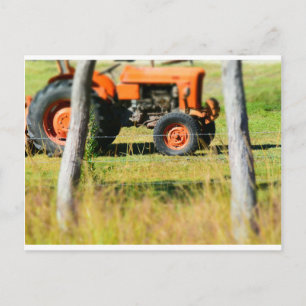 CARTÃO POSTAL FIAT TRATOR RURAL QUEENSLAND AUSTRÁLIA