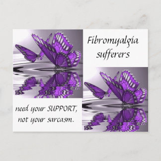 Cartão Postal Fibromialgia Suporte não Sarcasmo