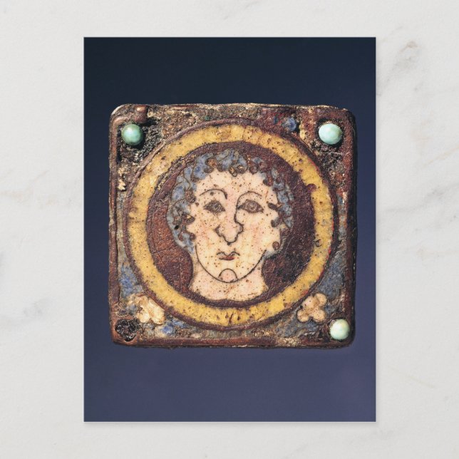 Cartão Postal Fíbula com o rosto de um jovem (Frente)