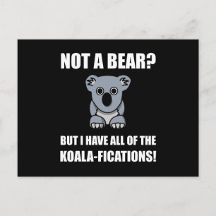 Cartão Postal Ficações Koala