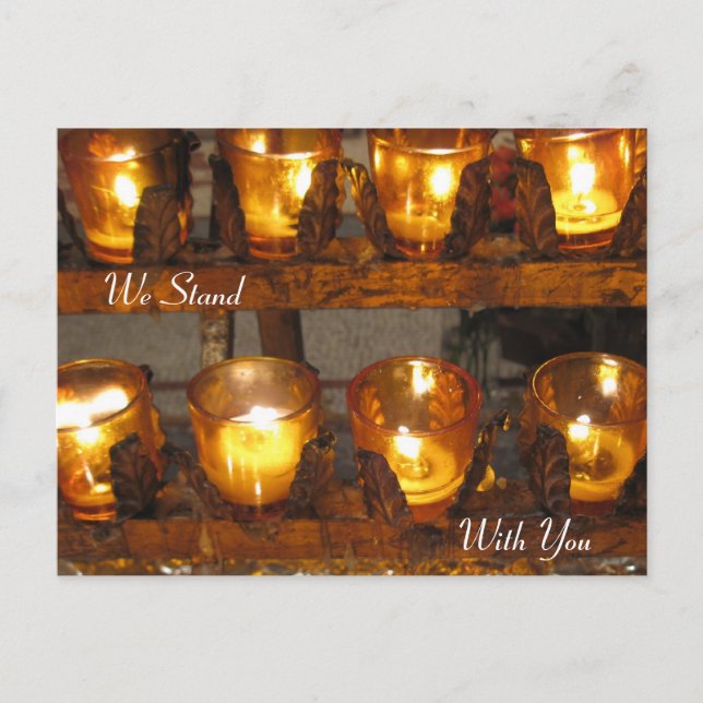 Cartão Postal Ficamos Com Você (Frente)