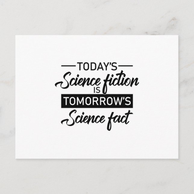 Cartão Postal Ficção Científica Espaço Ufo Presente Alien Ideia (Frente)