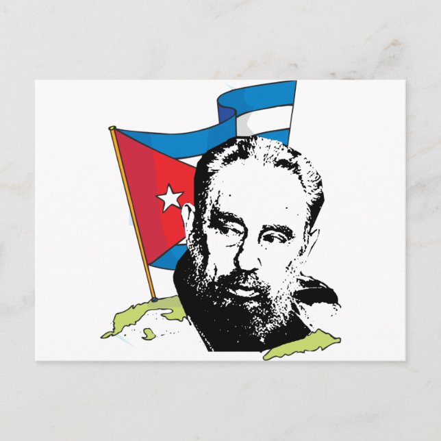 Cartão Postal Fidel Castro (Frente)