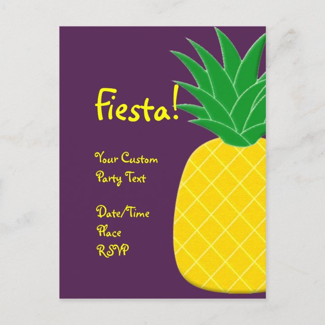Cartão Postal Fiesta Pineapple (Frente)
