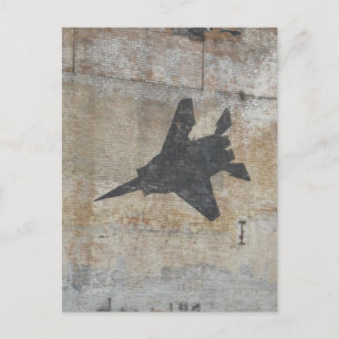 Cartão Postal Fighter Jet design