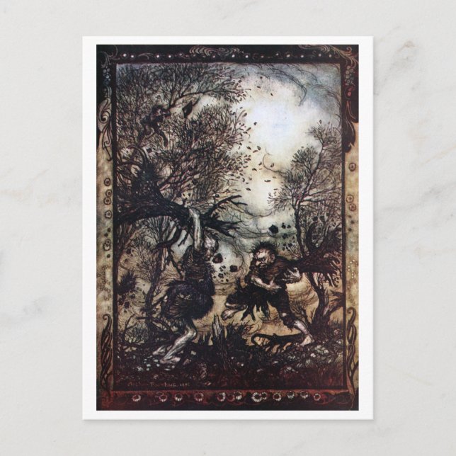 Cartão Postal Fighting Giants (Frente)