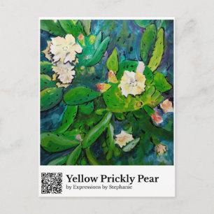 Cartão Postal Figo-da-índia Amarelo